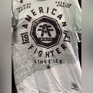 American Fighter Gray Short Sleeve Tee